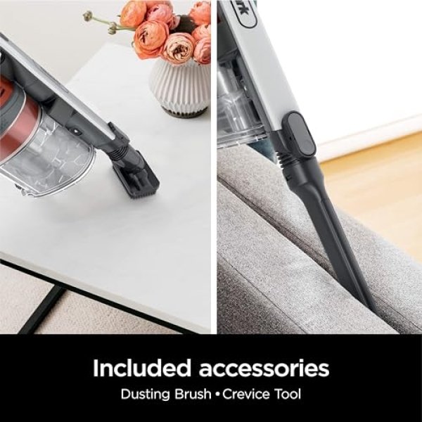 Shark Pet Pro Cordless Stick Vacuum with MultiFLEX, HEPA Filter, Lightweight, Powerful Suction, 40min Runtime, Removable Hand Vacuum, Includes Crevice Tool & Dusting Brush, UZ351H - Image 4