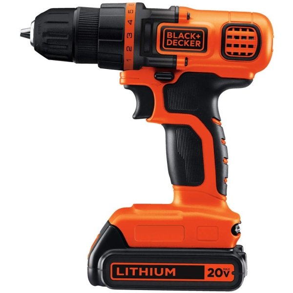 BLACK+DECKER 20V MAX Cordless Drill and Driver, 3/8 Inch, With LED Work Light, Battery and Charger Included (LDX120C) - Image 6