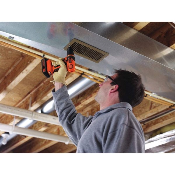 BLACK+DECKER 20V MAX Cordless Drill and Driver, 3/8 Inch, With LED Work Light, Battery and Charger Included (LDX120C) - Image 4
