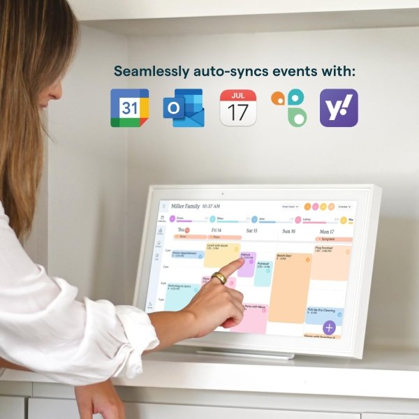 Skylight Calendar: 15-inch Wall Planner Digital Calendar & Chore Chart, Smart Touchscreen Interactive Display for Family Schedules – Wall Mount Included, Great for Organizing Your 2025 Calendar - Image 10
