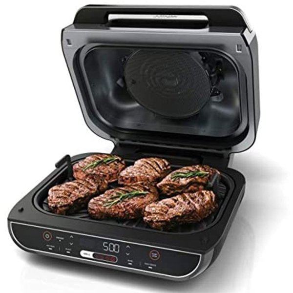 Ninja Foodi 5 In 1 Indoor Grill and Air Fryer with Surround Searing, Removable Grill Gate, Crisper Basket, Cooking Pot, and Smoke Control System - Image 9