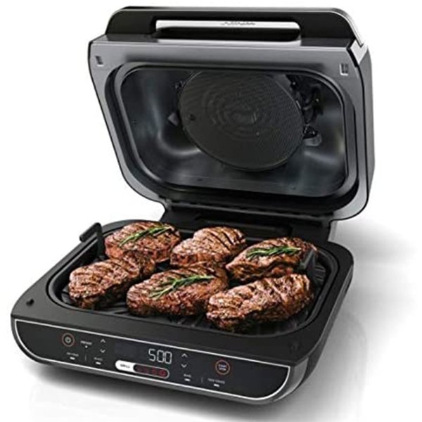 Ninja Foodi 5 In 1 Indoor Grill and Air Fryer with Surround Searing, Removable Grill Gate, Crisper Basket, Cooking Pot, and Smoke Control System - Image 7