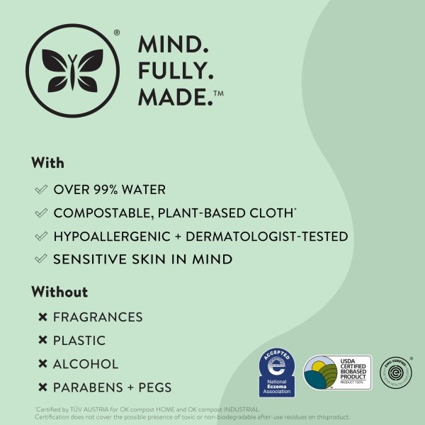 The Honest Company Clean Conscious Multi-Use Wipes | Hypoallergenic + Unscented for Sensitive Skin | Over 99% Water, Compostable, Plant Based, Baby Wipes | Rose Blossom, 576 Count - Image 5