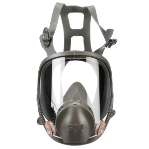 3M Full Facepiece Reusable Respirator 6800, NIOSH, Large Lens, ANSI High Impact Eye Protection, Silicone Face Seal, Four-Point Harness, Comfortable Fit, Painting, Dust, Chemicals, Medium