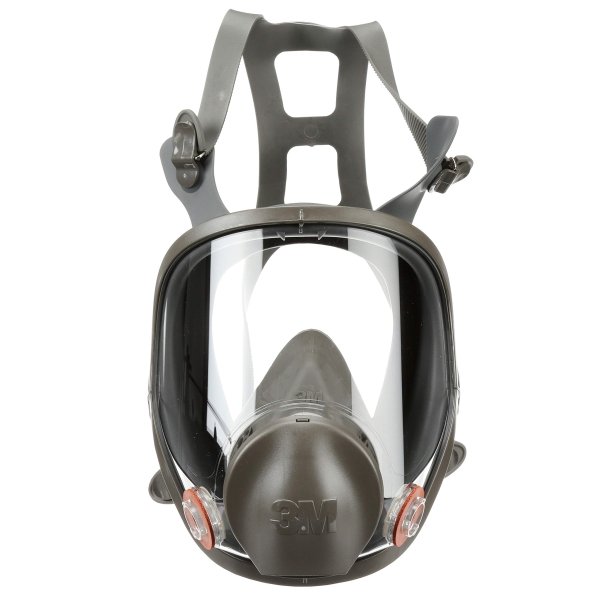 3M Full Facepiece Reusable Respirator 6800, NIOSH, Large Lens, ANSI High Impact Eye Protection, Silicone Face Seal, Four-Point Harness, Comfortable Fit, Painting, Dust, Chemicals, Medium