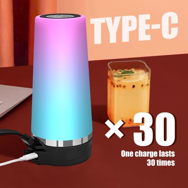 Wamife Portable Blender 16oz personal blender-Portable Blender for Shakes and Smoothies,USB-C Rechargeable,Durable Stainless Steel Blades for Powerful Blending Performance,for office gym-Cotton Candy - Image 6