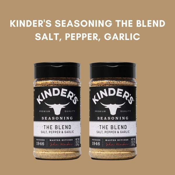 Kinders The Blend Seasonings Bundle - Two XL 10.5-ounce Bottles + 10 Recipe Ideas + Fridge Decal, Great for Grilling Meats & More (Garlic Salt, Pepper, No MSG) from FOXTAIL COLLECTIVE. Gluten-Free & Non-GMO - Image 6
