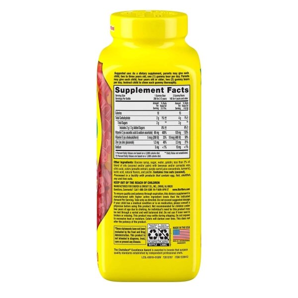 L'il Critter Kids' Immune C Plus Zinc and Vitamin D (290 Count) - Image 2