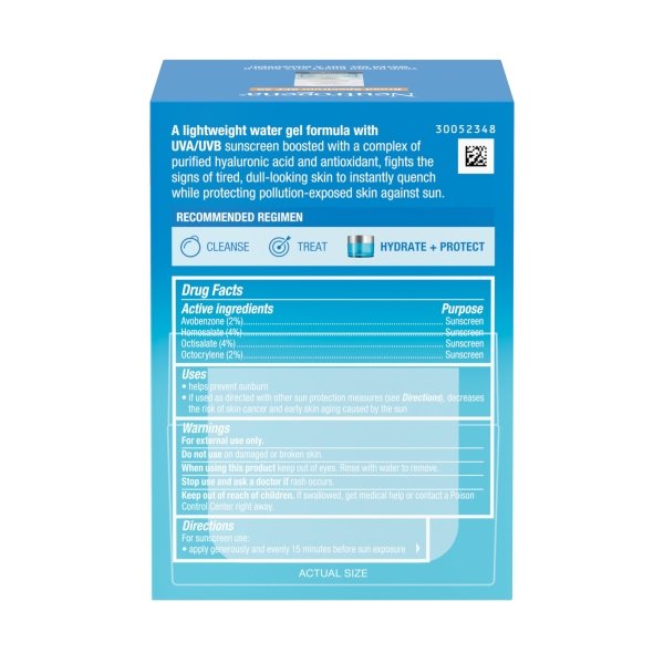 Neutrogena Hydro Boost City Shield Water Gel Face Moisturizer with Broad Spectrum SPF 25, Hydrating Facial Sunscreen with Hyaluronic Acid, Oil-Free and Non-Comedogenic Face Lotion, 1.7 oz - Image 3