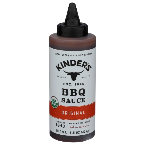 KINDERS Organic Mild BBQ Sauce 15.5oz, 15.5 OZ