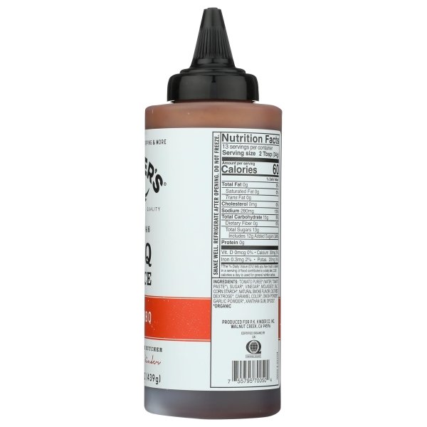 KINDERS Organic Mild BBQ Sauce 15.5oz, 15.5 OZ - Image 8