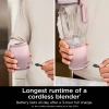 Ninja Blast Max, Portable Blender + Twist & Go, Personal Smoothie, Blend, Ice Crush, 3 Programs, Cordless, 22 oz removable Vessel, Dishwasher Safe, Leakproof, Pink, BC251PK - Image 10