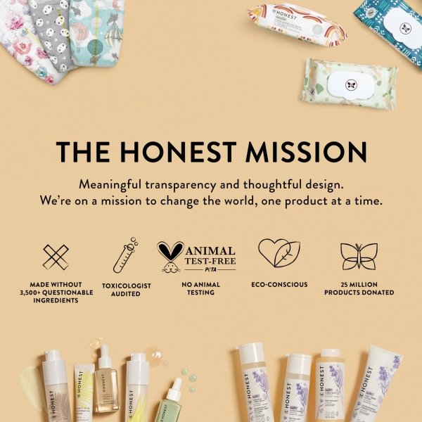 The Honest Company Clean Conscious Multi-Use Wipes | Hypoallergenic + Unscented for Sensitive Skin | Over 99% Water, Compostable, Plant Based, Baby Wipes | Rose Blossom, 576 Count - Image 2