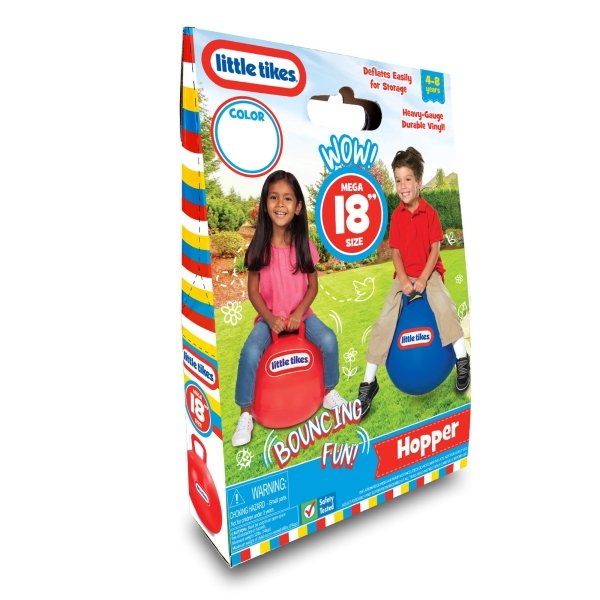 Little Tikes 18" Red Inflatable Hopper Ball for Kids Ages 4-8 - Image 4