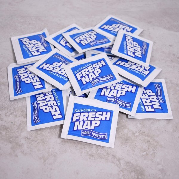 Fresh Nap Moist Towelettes Lemon Fragrance, 28"", Single Use, Individually Wrapped, Pack of 1000", Blue - Image 3
